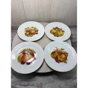 1930s Bareuther Waldsassen German Fruit Plates Set of 4